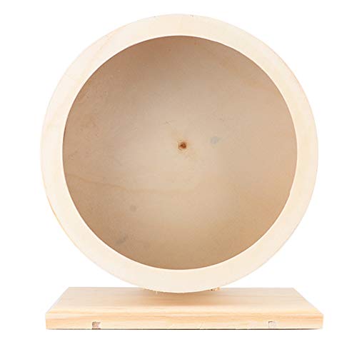 Pilipane Hamster Kleine Haustiere Holzhaus lustiges Rad Rennen Ruhestnest Spielzeugspielzeugspielzeug (M 10 Zoll 121 Auslasslöcher) von Pilipane
