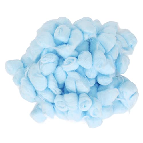 Pilipane Hamster-Wattebausch, Winter, warm, weich, Kleintierbettwäsche, Wattebausch für Hamster, Syrischer Hamster, Chinchilla, für Kleintiere, warme Bettwäsche, Wattebällchen aus (Blau) von Pilipane