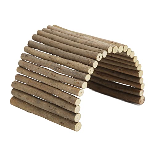 Pilipane Hölzerne Hamsterbrücke kleine tierische Biegenbrücke für Meerschweinchen Frettchen Igel Chinchillas kleine Kaninchen (15 * 60 cm) von Pilipane