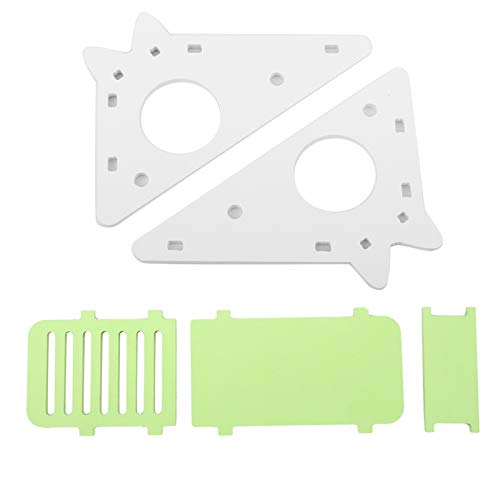 Pilipane Holz Hamster Haus Spielzeug niedliche Ruhe Nest Assembly Klettertreppe Kleine Haustierübung für Hamster Holz rosa blau grün 18,3 x 7 x 9,5 cm (Grün) von Pilipane