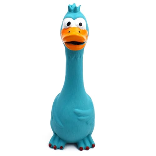 Pilipane Hund schreien Hühnchenspielzeug interaktiver Bissresistant Squeeze Sound Chicken Toy für kleine mittelgroßen großen Hunden (Blau) von Pilipane