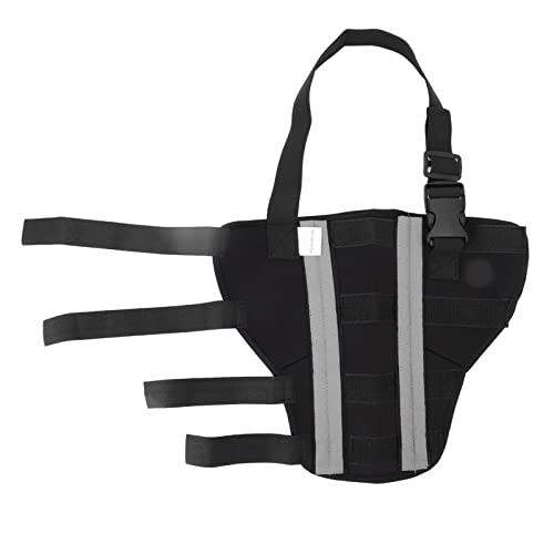 Pilipane Hunde Hinterbein Stall stabile Stütze Kniepolster Welpe Hinterbein Beschützer für die Operation Erholung Neopren Schwarz (L) von Pilipane