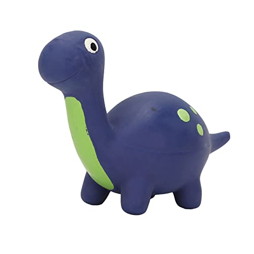 Pilipane Quietschende Dinosaurierhunde Spielzeug Latex Cartoon Interaktive Bissresistente Angst Erleichterung Haustier Kauen Spielzeug für Hunde langlebig leicht zu reinigen (Blauer Diplodocus) von Pilipane