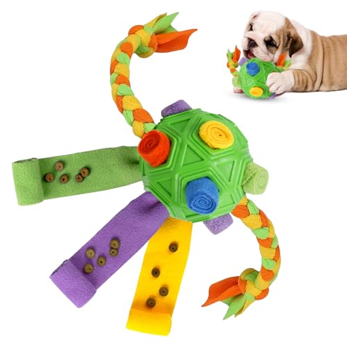 Pilipane Schnüffelball für Hunde,Interactive Dog Toy,Schnüffelball Spielzeug für Haustiere mit Bissfestem Seil, Lindert Langeweile,Schnüffelball Hund für kleine,Mittelgroße und große Hunde von Pilipane