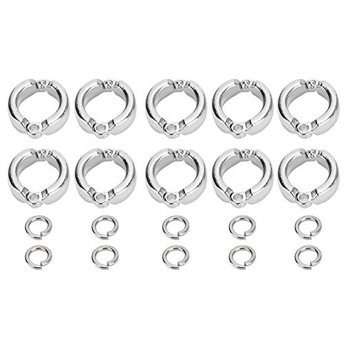 Pilipane Vogelpapageien Bein Ring Metalllegierung Trainingszubehör für Outdoor -Fliegenaktivität 10pcs Mehrere Größen (Type 9) von Pilipane