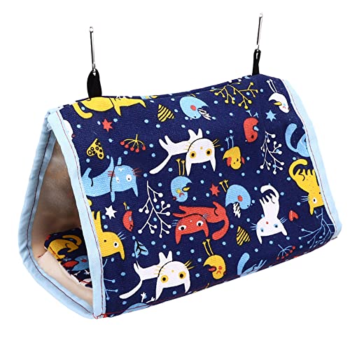 Pilipane Warmes Vogelschild weich verdickter Faltbarer Vogelhänge -Bett Spielzeug mit Haken für Papageien Shotets Schaumleinwand Plüsch Tuch 25 x 16 x 15 cm von Pilipane