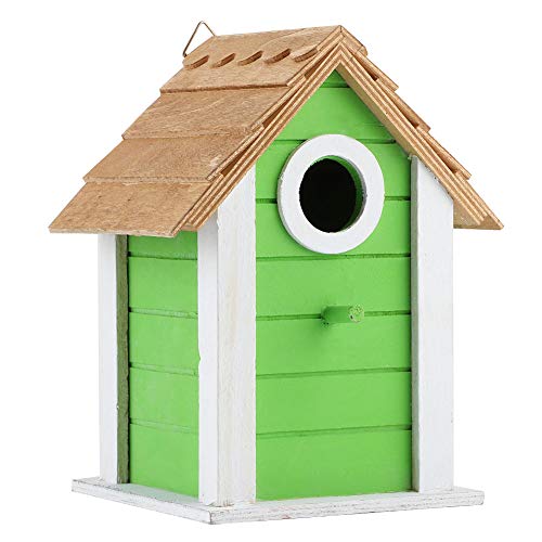Vogelhaus aus Holz Für Die Garten- Und Balkondekoration Im Freien, Bezaubernder Ruhekäfig Und Nistkasten von Pilipane