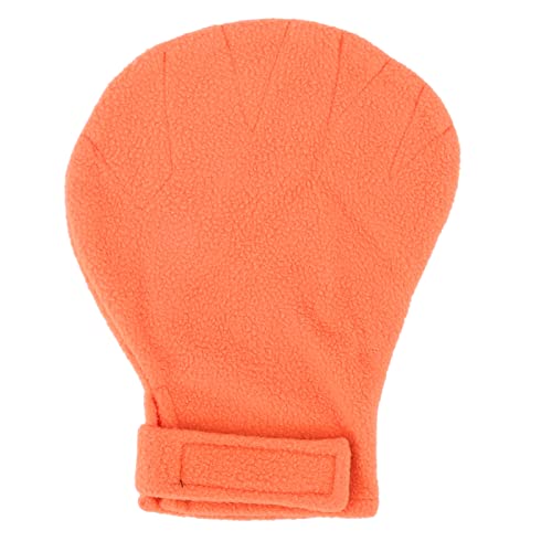 Zuckergleiter Bindung BIT BITE Resistenz kleine Tiere Bindende Beruhigungshandschuh für Zuckergleiter Igel Handhabung Premium Plüschmaterial einstellbare Größe (Orange) von Pilipane