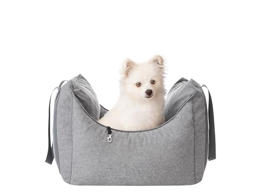 Hundeautositz, Hundedecke Auto rückbank, Transportbox Katze, Hundebox, Hundekorb, Hundegeschirr, Hundebett, Hundekörbchen, Graphit Ökoleinen, 60x55cm Hundeautositz, Hundedecke Auto rückbank, Transportbox Katze, Hundebox, Hundekorb, Hundegeschirr, Hundebett, Hundekörbchen, Graphit Ökoleinen, 60x55cm von PillowPrim