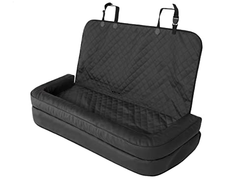 Hundeautositz, Hundedecke Auto rückbank, Transportbox Katze, Hundebox, Hundekorb, Hundegeschirr, Hundebett, Hundekörbchen, Schwarz Skaj, 42x55cm Hundeautositz, Hundedecke Auto rückbank, Transportbox Katze, Hundebox, Hundekorb, Hundegeschirr, Hundebett, Hundekörbchen, Schwarz Skaj, 42x55cm von PillowPrim