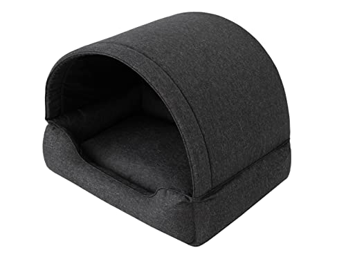 Hundebett, Stoffhundehaus, Katzenhöhle, Hundehütte, Hundekorb, Hundeliege, Schlafplätze, Möbel für Tiere, Hundesofa, Schwarz, L: 60x47 cm Hundebett, Stoffhundehaus, Katzenhöhle, Hundehütte, Hundekorb, Hundeliege, Schlafplätze, Möbel für Tiere, Hundesofa, Schwarz, L: 60x47 cm von PillowPrim