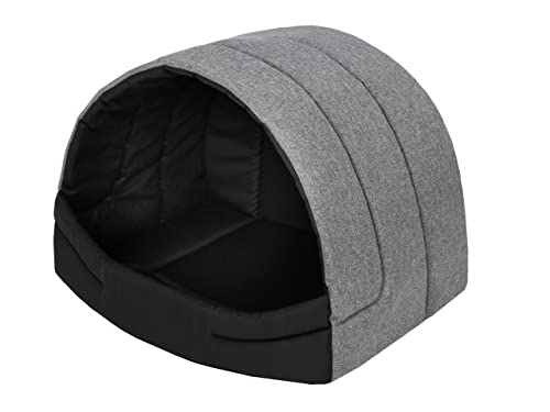 Hundehütte Hundehöhle Hundebett Hundehaus Katzenhöhle Schlafplatz L - 55x43 cm Grau Hundehütte Hundehöhle Hundebett Hundehaus Katzenhöhle Schlafplatz L - 55x43 cm Grau von PillowPrim