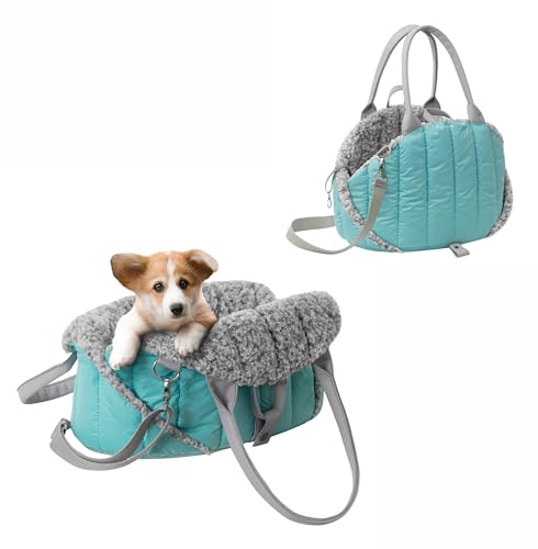 Hundetragetasche, Vertellbar, Schultergurt, Haustiertragetasche, Transport, Katzentasche, Reisetasche, Camping, Tasche, Türkis, 47x29x32 cm Hundetragetasche, Vertellbar, Schultergurt, Haustiertragetasche, Transport, Katzentasche, Reisetasche, Camping, Tasche, Türkis, 47x29x32 cm von PillowPrim