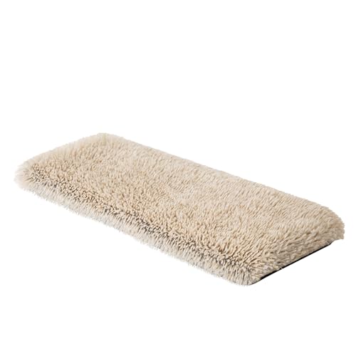 Katzen Fensterliege Fensterbank rutschfest - Katzenbett Fensterbank - Weich & Kuschelig - Fensterliege für Katzen Selbstheizende Katzendecke - Waschbarer Bezug - 50x25 cm - Beige langes Fell Katzen Fensterliege Fensterbank rutschfest - Katzenbett Fensterbank - Weich & Kuschelig - Fensterliege für Katzen Selbstheizende Katzendecke - Waschbarer Bezug - 50x25 cm - Beige langes Fell von PillowPrim