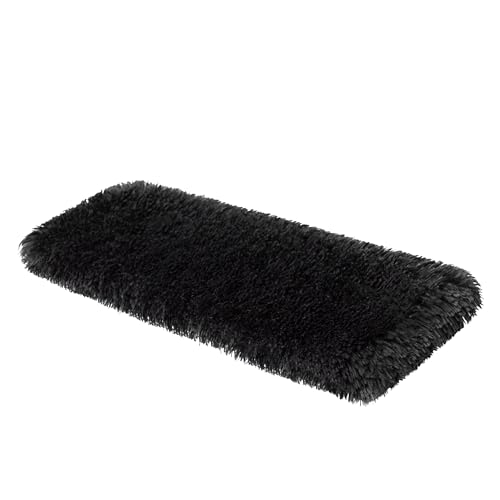 Katzen Fensterliege Fensterbank rutschfest - Katzenbett Fensterbank - Weich & Kuschelig - Fensterliege für Katzen Selbstheizende Katzendecke - Waschbarer Bezug - 60x20 cm - Schwarz langes Fell Katzen Fensterliege Fensterbank rutschfest - Katzenbett Fensterbank - Weich & Kuschelig - Fensterliege für Katzen Selbstheizende Katzendecke - Waschbarer Bezug - 60x20 cm - Schwarz langes Fell von PillowPrim