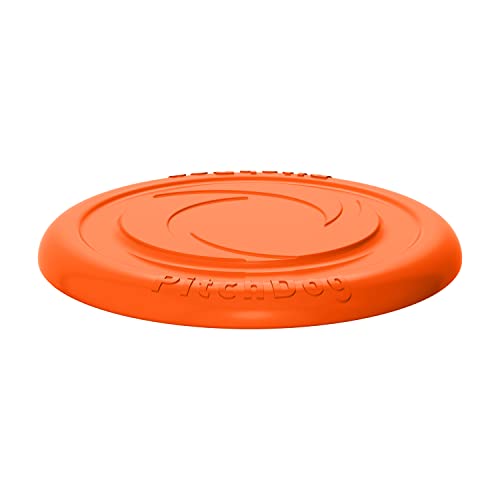 PillowPrim Disc für Hunde, Frisbee, interaktive Outdoor-Spielzeug, Soft, Gummi, aus Naturkautschuk Schwimmend, Hundetraining, Toy, Fetch, Orange, ⌀ 24 cm von PillowPrim