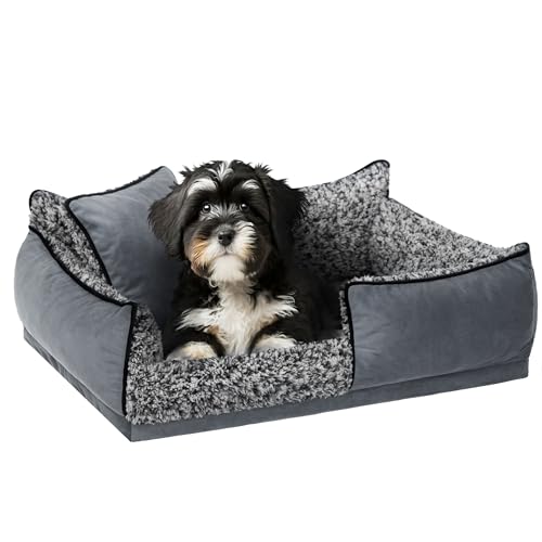 PillowPrim Hundebett, Haustiermatratze, Katzenbett, Hundekissen, Hundekorb, Hundesofa, Liegeplatz für Hund, Orthopädische, Möbel, 45x32 cm, Anthrazite PillowPrim Hundebett, Haustiermatratze, Katzenbett, Hundekissen, Hundekorb, Hundesofa, Liegeplatz für Hund, Orthopädische, Möbel, 45x32 cm, Anthrazite von PillowPrim