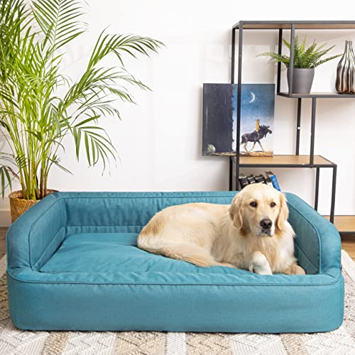 PillowPrim Hundebett, Möbel für Tiere, Katzenbett, Abnehmbar Bezug, Hundekorb, Hundekissen, Hundeliege, Schlafplätze, Hundesofa, Blau, L: 78x47 cm PillowPrim Hundebett, Möbel für Tiere, Katzenbett, Abnehmbar Bezug, Hundekorb, Hundekissen, Hundeliege, Schlafplätze, Hundesofa, Blau, L: 78x47 cm von PillowPrim