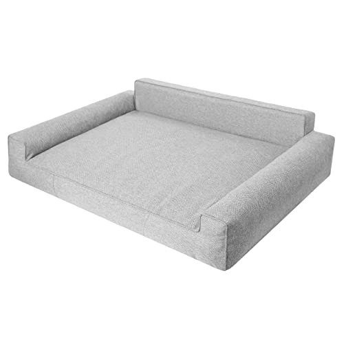 PillowPrim Hundebett, Möbel für Tiere, Katzenbett, Abnehmbar Bezug, Hundeliege, Schlafplätze, große Hunde, Hundesofa, Korb, Waschbar, Asche, XXL: 116x78 cm PillowPrim Hundebett, Möbel für Tiere, Katzenbett, Abnehmbar Bezug, Hundeliege, Schlafplätze, große Hunde, Hundesofa, Korb, Waschbar, Asche, XXL: 116x78 cm von PillowPrim