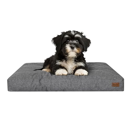 PillowPrim Hundebett, rechteckige Form, Haustiermatratze, Katzenbett, Hundekissen, Korb, Hundesofa, Liegeplatz, Gesteppt, Kissen, für kleine Hunde, Anthrazite PillowPrim Hundebett, rechteckige Form, Haustiermatratze, Katzenbett, Hundekissen, Korb, Hundesofa, Liegeplatz, Gesteppt, Kissen, für kleine Hunde, Anthrazite von PillowPrim