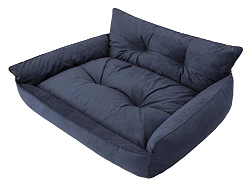 PillowPrim Hundebett Haustierbett Liegen Hundekissen Gesteppt Bett Hundeliege Hundematratze Sofa Tierbett Hundesofa Matratze, XL - 82 x 63 cm, Navy Blau Fancy PillowPrim Hundebett Haustierbett Liegen Hundekissen Gesteppt Bett Hundeliege Hundematratze Sofa Tierbett Hundesofa Matratze, XL - 82 x 63 cm, Navy Blau Fancy von PillowPrim