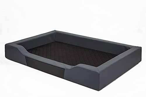 PillowPrim Hundebett Hundeschlafplatz Hundesofa Hundekissen Ruheplatz Hundematratze Hundehütte Hundeplatz Hundekorb Liegekissen 120x80 cm von PillowPrim