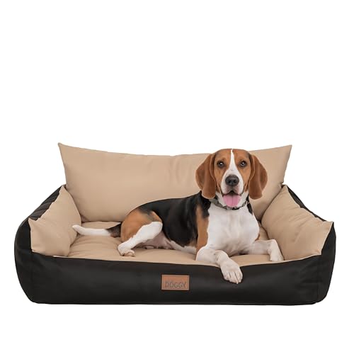 PillowPrim Hundebett - Möbel für Tiere, Katzenbett - Hundekorb für kleine mittelgroße & große Hunde - Hundekissen – Hundesofa – Hundeliege – Schlafplätze - 80x61 cm - Beige PillowPrim Hundebett - Möbel für Tiere, Katzenbett - Hundekorb für kleine mittelgroße & große Hunde - Hundekissen – Hundesofa – Hundeliege – Schlafplätze - 80x61 cm - Beige von PillowPrim