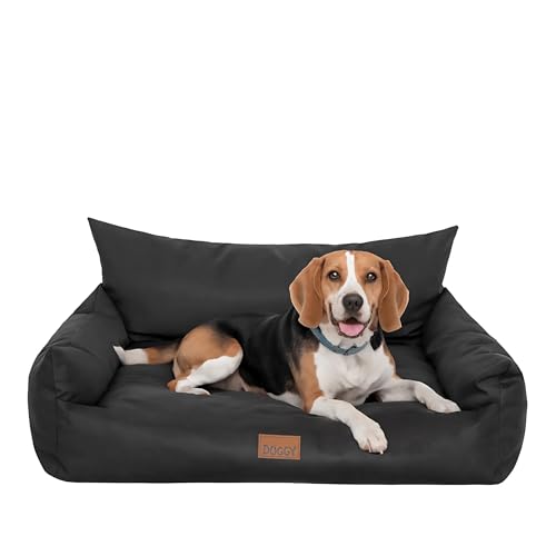PillowPrim Hundebett - Möbel für Tiere, Katzenbett - Hundekorb für kleine mittelgroße & große Hunde - Hundekissen – Hundesofa – Hundeliege – Schlafplätze - 80x61 cm - Schwarz PillowPrim Hundebett - Möbel für Tiere, Katzenbett - Hundekorb für kleine mittelgroße & große Hunde - Hundekissen – Hundesofa – Hundeliege – Schlafplätze - 80x61 cm - Schwarz von PillowPrim