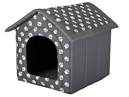 PillowPrim Hundehütte Hundehöhle Hundebett Hundehaus Katzenhöhle kleine S - 38x32 cm grau mit Pfoten PillowPrim Hundehütte Hundehöhle Hundebett Hundehaus Katzenhöhle kleine S - 38x32 cm grau mit Pfoten von PillowPrim