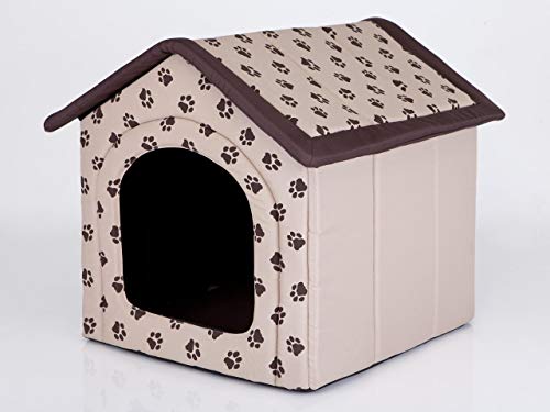 PillowPrim Hundehütte Hundehöhle Hundebett Hundehaus Katzenhöhle mittle M - 44x38 cm beige mit Pfoten PillowPrim Hundehütte Hundehöhle Hundebett Hundehaus Katzenhöhle mittle M - 44x38 cm beige mit Pfoten von PillowPrim