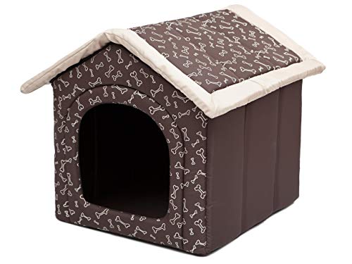 PillowPrim Hundehütte Hundehöhle Hundebett Hundehaus Katzenhöhle mittle M - 44x38 cm braun mit Knochen PillowPrim Hundehütte Hundehöhle Hundebett Hundehaus Katzenhöhle mittle M - 44x38 cm braun mit Knochen von PillowPrim