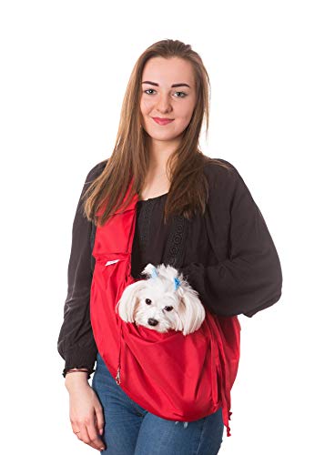 PillowPrim Tragetuch Hund, Katze Haustier Hand Schleuderträger Schultertasche Fronttasche hundetragebeutel von PillowPrim