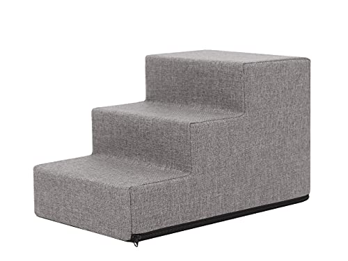 Tiertreppen Einganghilfe Kleinere Hunde Stufen Rampe Katzentreppe 3 Stufen Klein Grau Höhe 30 cm Tiertreppen Einganghilfe Kleinere Hunde Stufen Rampe Katzentreppe 3 Stufen Klein Grau Höhe 30 cm von PillowPrim