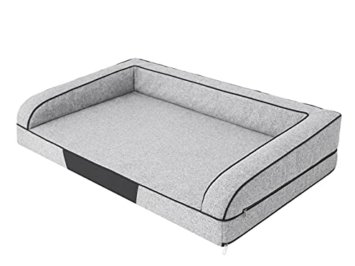 Pillowprim Hundebett Bett Ruheplatz Sofa Hundesofa Hundeschlafplatz Doggybed Hundezubehör Hundekissen Hundematratze Hundeplatz Hundekorb Hundehütte 80 x 50 cm von PillowPrim