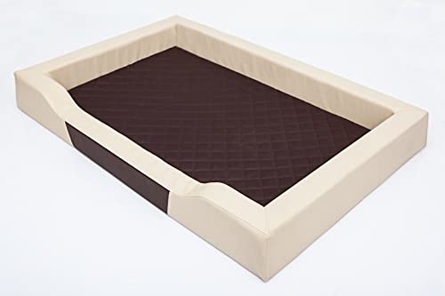 PillowPrim Hundebett Hundeschlafplatz Hundesofa Hundekissen Ruheplatz Hundematratze Hundehütte Hundeplatz Hundekorb Liegekissen 120x80 cm von PillowPrim
