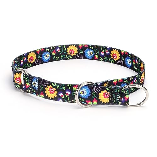 Pimaodog Martingale Hundehalsband, kein Ziehen, Trainingshalsband mit Blumen, mehrfarbig, niedliches Muster, hochwertiges rutschfestes Halsband mit verschiebbarem Stop-Ring, geeignet für kleine Pimaodog Martingale Hundehalsband, kein Ziehen, Trainingshalsband mit Blumen, mehrfarbig, niedliches Muster, hochwertiges rutschfestes Halsband mit verschiebbarem Stop-Ring, geeignet für kleine von Pimaodog