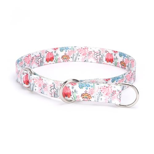 Pimaodog Martingale Hundehalsband, kein Ziehen, Trainingshalsband mit Blumen, mehrfarbig, niedliches Muster, hochwertiges rutschfestes Halsband mit verschiebbarem Stop-Ring, geeignet für kleine Pimaodog Martingale Hundehalsband, kein Ziehen, Trainingshalsband mit Blumen, mehrfarbig, niedliches Muster, hochwertiges rutschfestes Halsband mit verschiebbarem Stop-Ring, geeignet für kleine von Pimaodog
