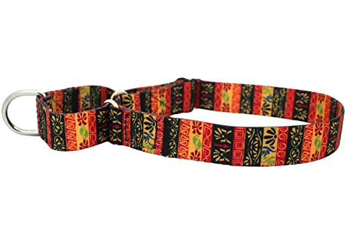 Pimaodog Robustes Nylon-Hundehalsband, verstellbares Martingale-Hundehalsband für Spaziergänge, Training, Jungen und Mädchen, Hunde, mittelgroße und große Hunde, (XL: 53–62 cm, Rot) von Pimaodog