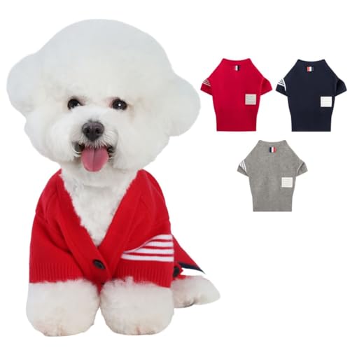 PINA Hundepullover, Strickjacke, klassisch, warm, winddicht, Welpenpullover, Winterkleidung für kleine, mittelgroße und große Hunde PINA Hundepullover, Strickjacke, klassisch, warm, winddicht, Welpenpullover, Winterkleidung für kleine, mittelgroße und große Hunde von Pina
