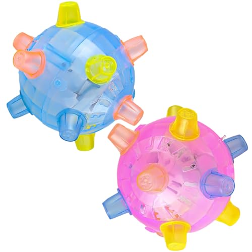 Bouncing Ball für Hunde, 2pcs Sprungball für Hund, farbenfrohe interaktive Hunde, der mit Licht und Musik hüpft. Bouncing Ball für Hunde, 2pcs Sprungball für Hund, farbenfrohe interaktive Hunde, der mit Licht und Musik hüpft. von Pineeseatile
