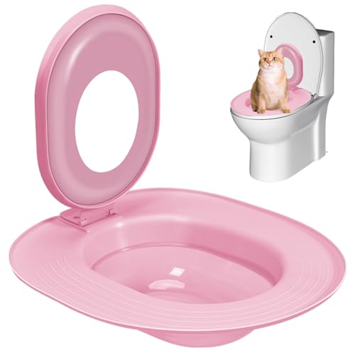 Cat Toilet Trainer Kit Katzen-Toilettentrainer tragbares Toilettentraining für Katzen wiederverwendbares Katzentraining für Katzenkatze Anti-Rutsch-Katzentrainer für Tierpflege, Style 1, Cat Toilette Cat Toilet Trainer Kit Katzen-Toilettentrainer tragbares Toilettentraining für Katzen wiederverwendbares Katzentraining für Katzenkatze Anti-Rutsch-Katzentrainer für Tierpflege, Style 1, Cat Toilette von Pineeseatile