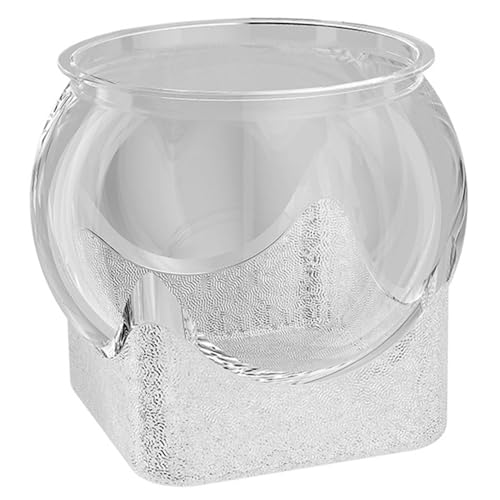 Fischschüssel Vase, Plastikfischschüssel Bruchsichere Kunststoff Klarer Vase robuster runder Behälter für hydroponische Pflanzer Mikrolandschafts -Office -Tischdekoration von Pineeseatile