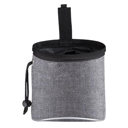 Hundebacktasche, Hundetraining Taschenbeutel, tragbarer und wasserdichte Beutel mit verstellbarem Gürtel, Kordelschatten und reflektierenden Streifen für wandelnes Haustier von Pineeseatile
