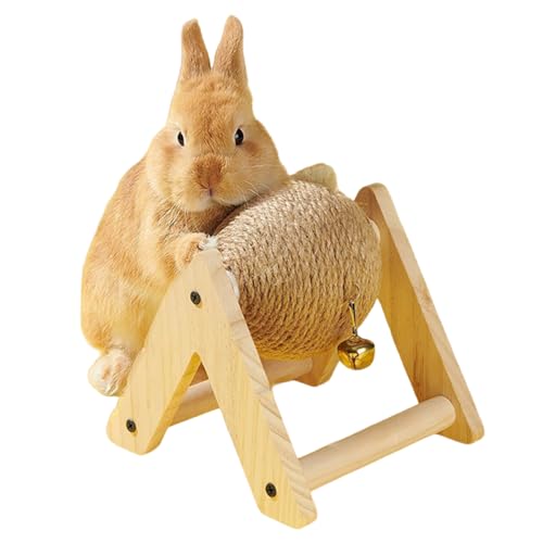 Kaninchen -Kratzball, Sisal -Wickel -Kaninchenspielzeug, Kratzer mit dreieckiger Basis, Stress und Langeweile Reliefanreicherung Spielzeug für Innen-, Hasenkratzpads Kaninchen -Kratzball, Sisal -Wickel -Kaninchenspielzeug, Kratzer mit dreieckiger Basis, Stress und Langeweile Reliefanreicherung Spielzeug für Innen-, Hasenkratzpads von Pineeseatile
