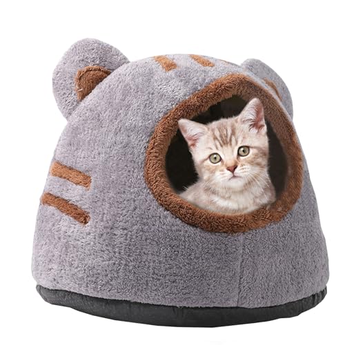Katze Haus im Innenraum bedeckter Katzenbett warme abnehmbare Katzenhaus innen mit gepolstertem Kissen halbschloss Katzenbetten für Innenkatzen Flauschiger süßer Bärenkopfkätzchen für Katzen innerhal Katze Haus im Innenraum bedeckter Katzenbett warme abnehmbare Katzenhaus innen mit gepolstertem Kissen halbschloss Katzenbetten für Innenkatzen Flauschiger süßer Bärenkopfkätzchen für Katzen innerhal von Pineeseatile