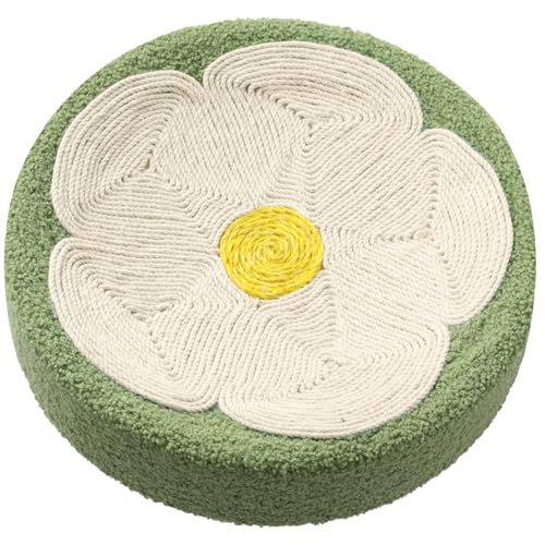 Katzenkratzerschale, runde Katzenkratzer, 15 Zoll Schüssel, 2 in 1 niedliche Blume Sisal Scratch Lounge für Kitty Kätzchen Schlafen Katzenkratzerschale, runde Katzenkratzer, 15 Zoll Schüssel, 2 in 1 niedliche Blume Sisal Scratch Lounge für Kitty Kätzchen Schlafen von Pineeseatile