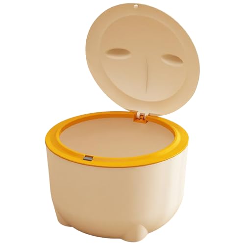 Katzenstreu Müll, Geruchsbeweis Katzenkacke Mülleimer mit Pressentyp Deckel, abnehmbare Plastikkatze Katzentoilette, Wiederverwendbare tragbare Katzenstreuentsorgungsbehälter für kleine Tiere Innenka von Pineeseatile