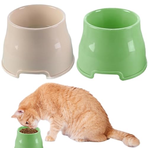 Langohrhundschüssel, 2pcs erhöhte Hundeschalen, PP PP Long Ohrschüssel mit hoher Kapazität Wasserbehälter für Cockerspaniels, Beagles und -Ear -Rassen von Pineeseatile