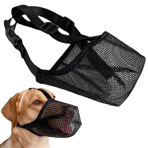 Pineeseatile Mesh Mündungshund -Mündung abgerundetem atmungsaktives Mesh Mündung mit einstellbaren Gurten Größe L Mundabdeckung mit mittleren großen Hunden, beißen, Essen, Kauen Pineeseatile Mesh Mündungshund -Mündung abgerundetem atmungsaktives Mesh Mündung mit einstellbaren Gurten Größe L Mundabdeckung mit mittleren großen Hunden, beißen, Essen, Kauen von Pineeseatile