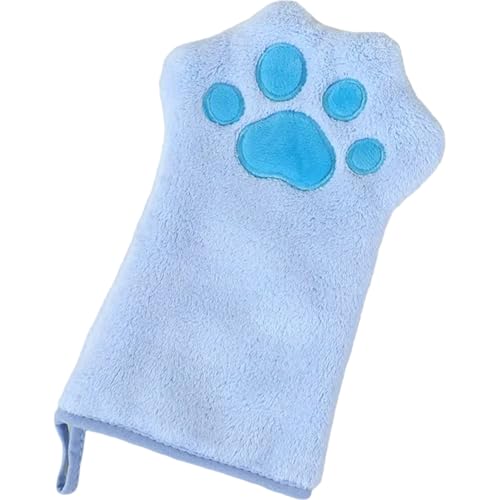 Pineeseatile Haustierpflegehandschuhe, Katzenreinigungshandschuhe 7 x 10 Zoll Ultra absorbierende weiche Haustier -Pflege -Korallen -Samt -Hundebadetuch für kleine Hunde und Katzen von Pineeseatile